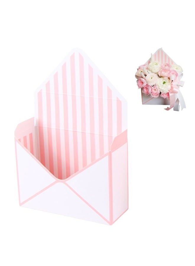 BBJ WRAPS Envelop Flower Wrapping Paper Box Florist Bouquet Packaging Boxes for Floral Arrangement Supplies, 5 Counts, 7.9 x 2.8 x 5.7 Inch (Pink) - Image 1