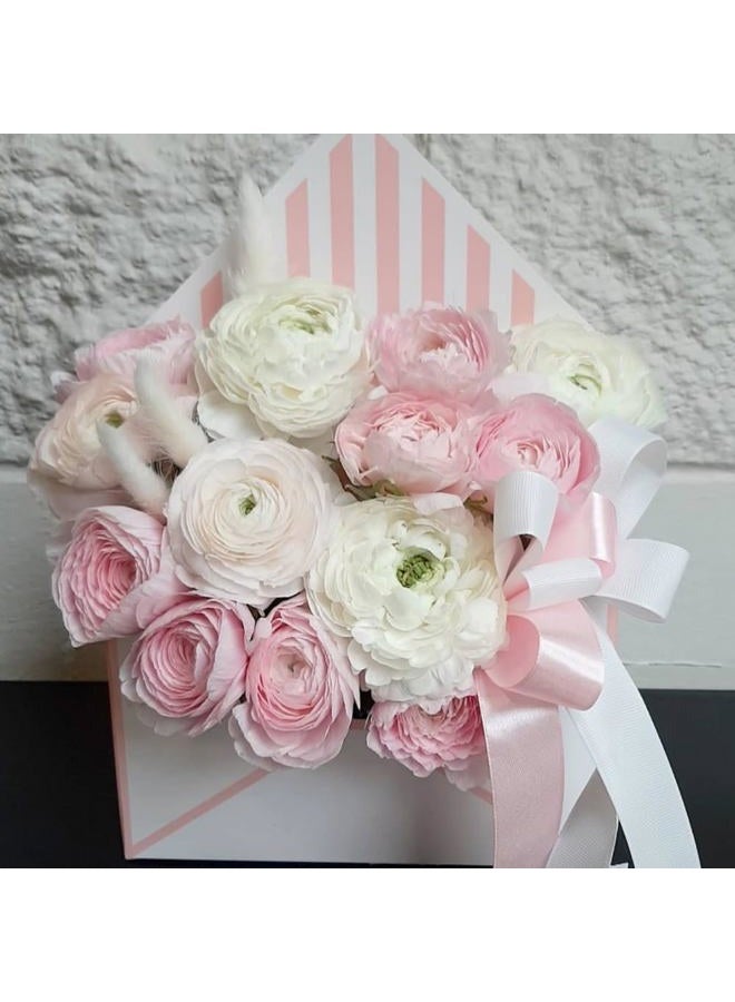 BBJ WRAPS Envelop Flower Wrapping Paper Box Florist Bouquet Packaging Boxes for Floral Arrangement Supplies, 5 Counts, 7.9 x 2.8 x 5.7 Inch (Pink) - Image 3