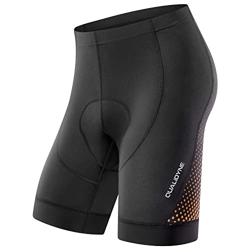 qualidyne Mens Cycling Bike Shorts 3D Padded Bicycle Riding Bike Biking Pants Cycle Shorts
