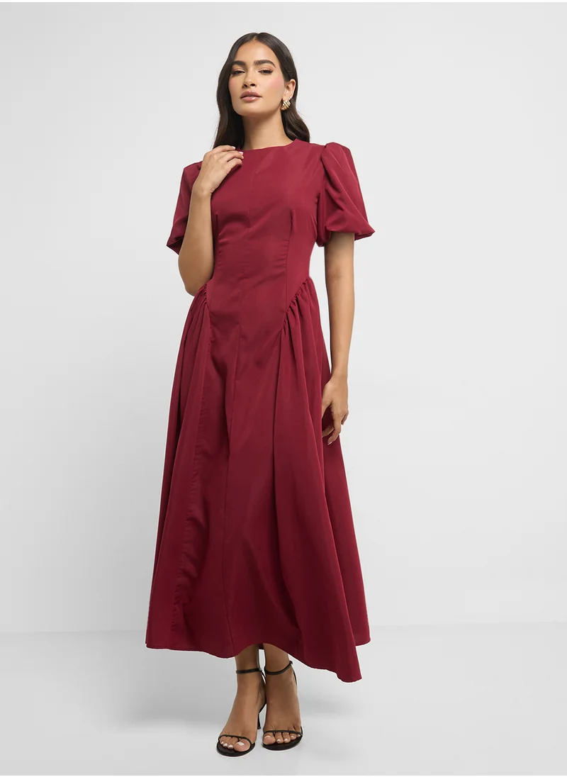 ايلا Puff Sleeve Dress