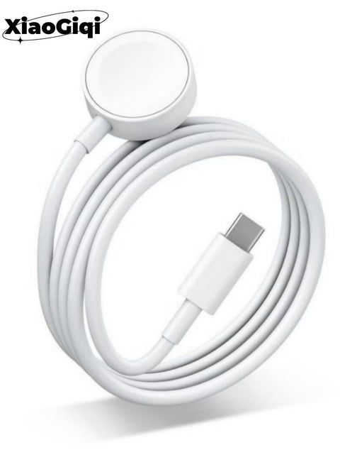 Fast Charging USB C Watch Charger Cord Compatible for Apple Watch, Magnetic Watch Charging Cable Compatible for Watch Series 9/8/7/Ultra/Ultra2/SE2/6/5/4/3/2/1/SE1, Type C Cord, 1M