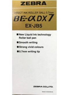 ZEBRA 10 Piece DX7 Direct Ink Roller Ball Blue Ink Pen 0.7mm  - Image 2