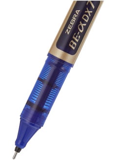 ZEBRA 10 Piece DX7 Direct Ink Roller Ball Blue Ink Pen 0.7mm  - Image 5