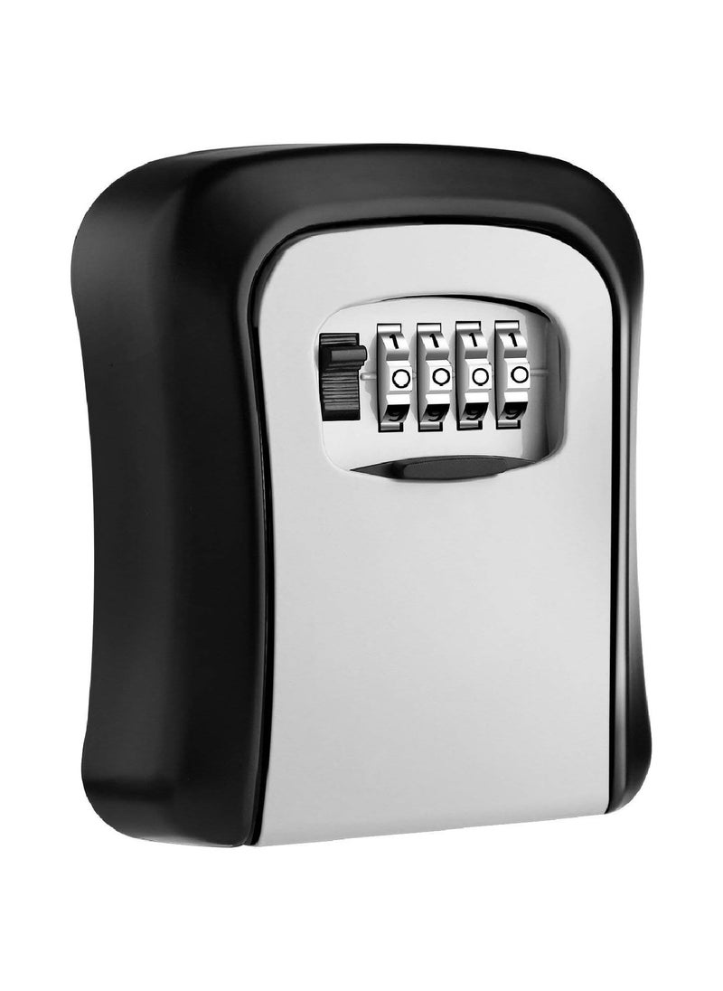 Generic - Wall Mounted Password Lock Box, Outdoor Wall Mounted Safe Box with 5 Keys Capacity for Home, Garage, School Keys and Spare Keys, Key Safe Box with Combination Lock - Image 1