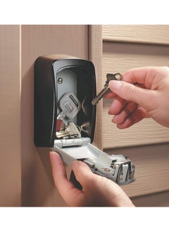 Generic Wall Mounted Password Lock Box, Outdoor Wall Mounted Safe Box with 5 Keys Capacity for Home, Garage, School Keys and Spare Keys, Key Safe Box with Combination Lock  - Image 4