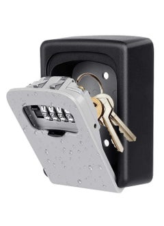 Generic Wall Mounted Password Lock Box, Outdoor Wall Mounted Safe Box with 5 Keys Capacity for Home, Garage, School Keys and Spare Keys, Key Safe Box with Combination Lock  - Image 3