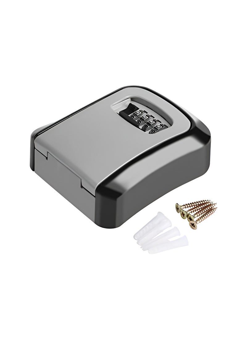 Generic - Wall Mounted Password Lock Box, Outdoor Wall Mounted Safe Box with 5 Keys Capacity for Home, Garage, School Keys and Spare Keys, Key Safe Box with Combination Lock - Image 1