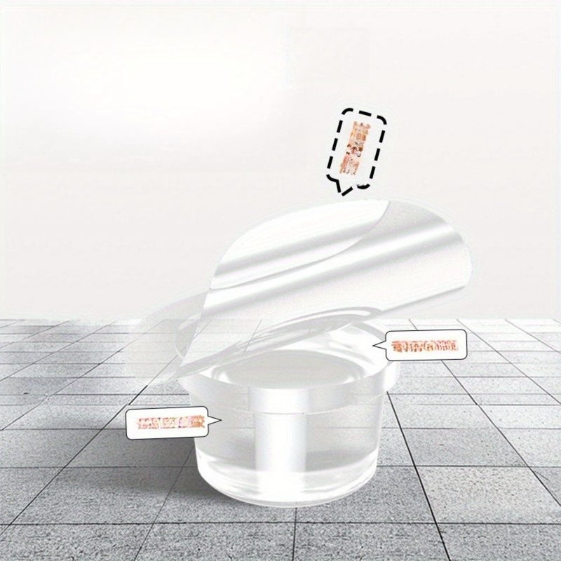 6 Heavy Duty Adhesive Door Stoppers Transparent Non Slip Floor Protectors - Image 3