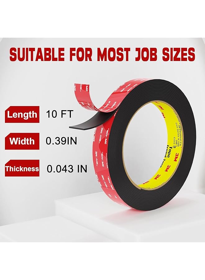 إيروريكس شريط لاصق قوي مزدوج الجوانب من 3M Vhb بطول 10 أقدام، حل تثبيت قوي للجدران والسيارات وشرائط LED والديكور - Image 3