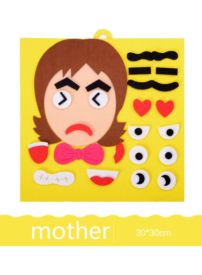 4 Pcs Face Felt Board for Social Emotional Learning Activities and Game, Create Multiple Facial Expressions Improve Social Skills Activities for Kids  - Image 5