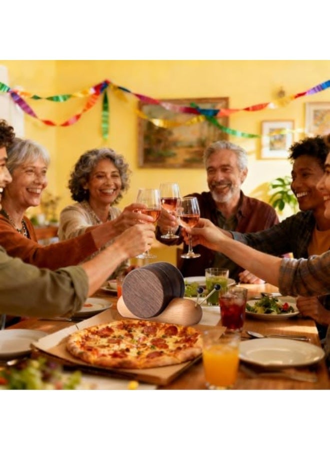 Noori 5Pcs Wooden Coasters, Cute Coasters Snail Funny Coffee Table  Decor Coasters, Wood Coaster Set, Table Protection for Drink Home Dining Table, Kitchen, Beer Bar - Image 5