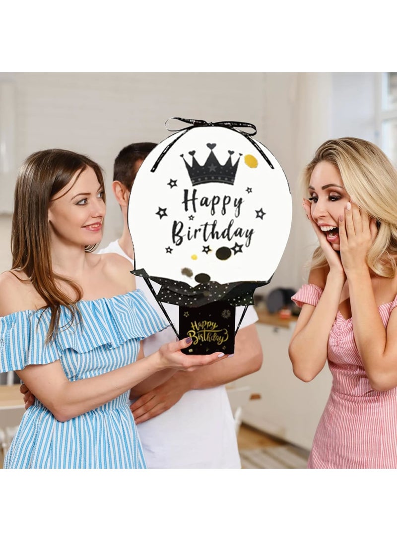 Luckam صندوق المال لعيد الميلاد السعيد، صندوق سحب المال باللون الأسود والذهبي للهدايا اليدوية، صناديق هدايا نقدية مفاجئة لعيد الميلاد، مثالي للنساء، الرجال، الأصدقاء، الحبيبة، الزوجة، المناسبات الخاصة - Image 5