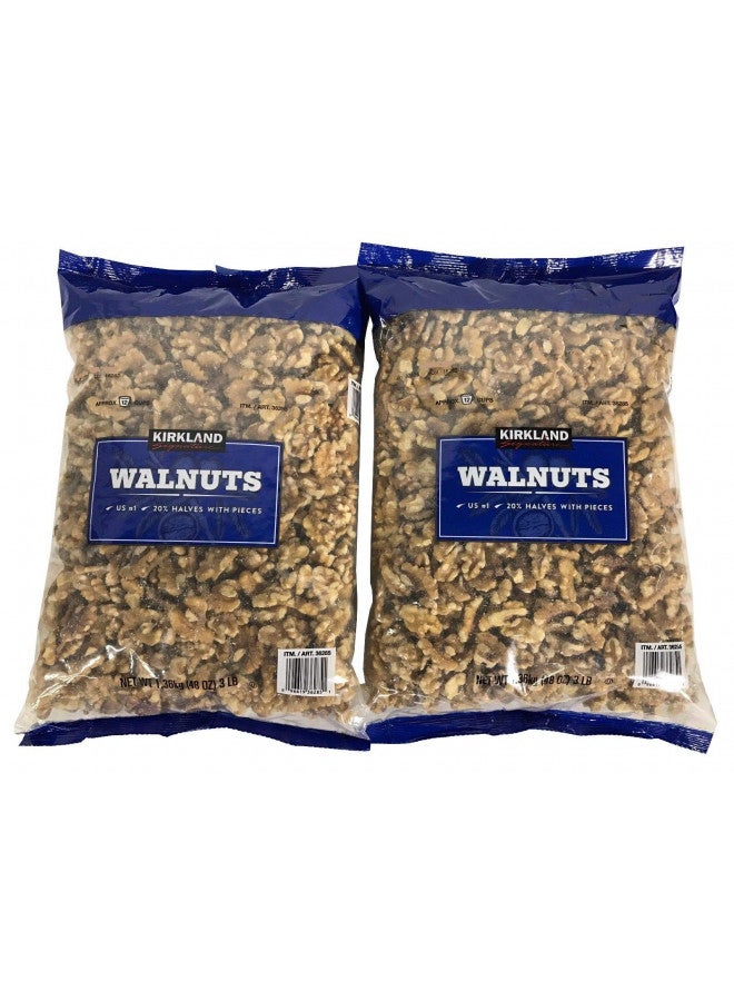 Kirkland Signature 2 Pack Kirkland Signature Walnuts US #1 Quality (Two 48 OZ Packs) 6LB  - Image 1
