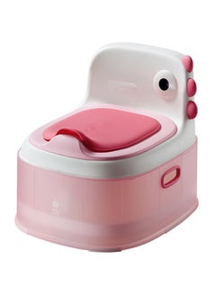 Babycare Babycare - 3-in-1 Non-Slip Toddler Potty Chair, Dino Design, Powder Pink, Safe Baby Potty Training Seat, BPA-Free, Leak-Proof, Easy Clean, Portable, Durable, Eco-Friendly, International Safety Approved  - Image 1