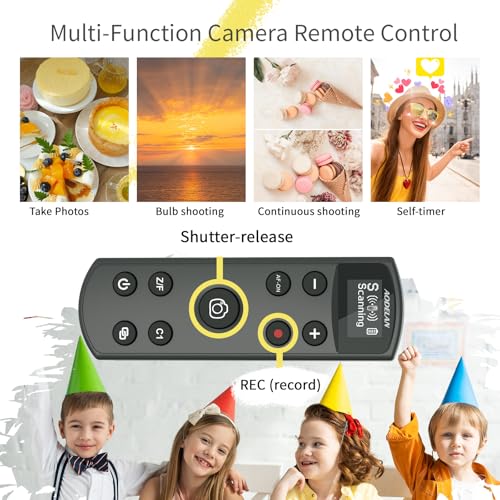 AODELAN Remote Control for Sony Camera,USB-C Rechargeable Wireless Shutter Release with OLED Screen for ZV-1, ZV-E10,ZV-1F, A6100, A6400, A6700,A7IV,RX100 VII,A9,A9 II,Replace RMT-P1BT (Black) - Image 5