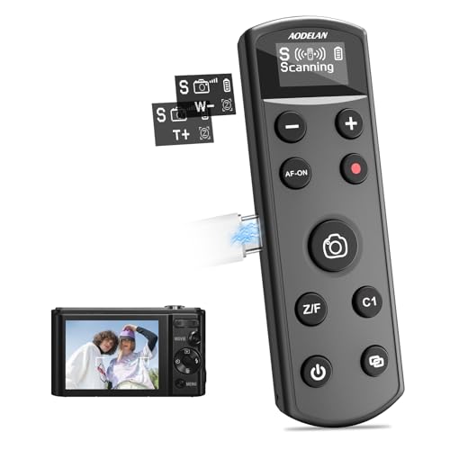 AODELAN Remote Control for Sony Camera,USB-C Rechargeable Wireless Shutter Release with OLED Screen for ZV-1, ZV-E10,ZV-1F, A6100, A6400, A6700,A7IV,RX100 VII,A9,A9 II,Replace RMT-P1BT (Black) - Image 1