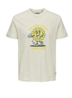 Only & Sons Sbruce Crew Neck Printed Short Sleeve T-Shirt  - Image 1
