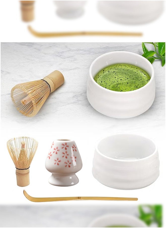 Haidue Matcha Whisk Set Made With Natural Bamboo And Premium Quality- Matcha Tool Set Ceramic – Matcha Set For Mixing The Matcha Tea (4 Pcs Set)  - Image 3