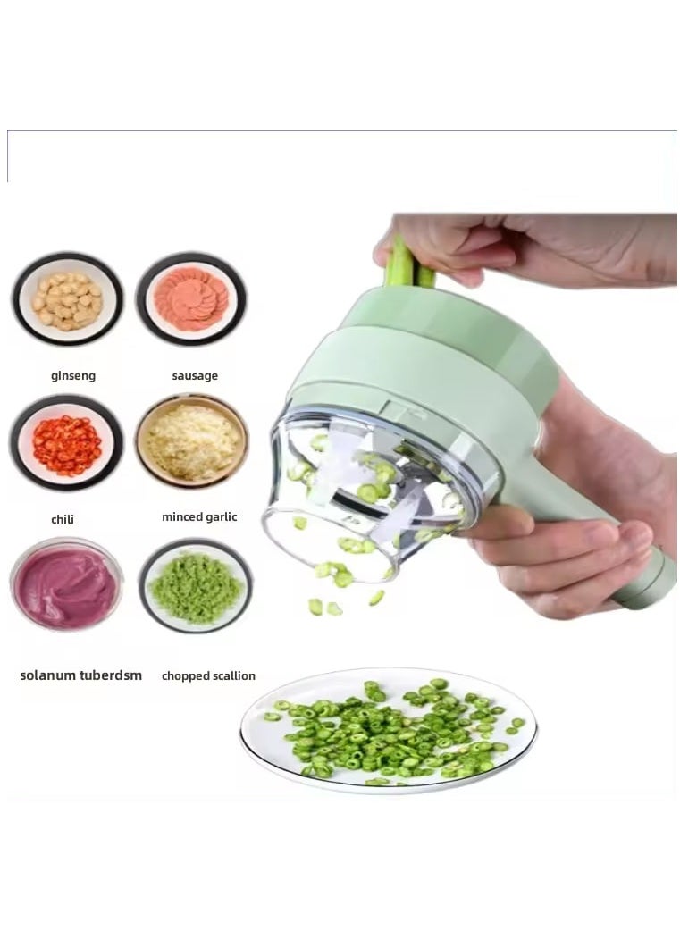 Denx Portable, Multi-Functional, Cordless, Rechargeable Electric Vegetable Slicer  - Image 1