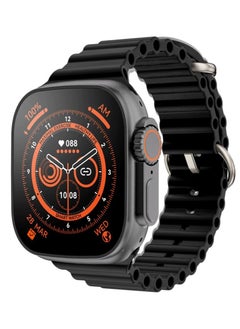 X8+ Plus Ultra Series 8 Wearfit PRO (2023) Smart Watch 2.08 Inch IPS display NFC Bluetooth V5 Call Wireless Charger (Black)