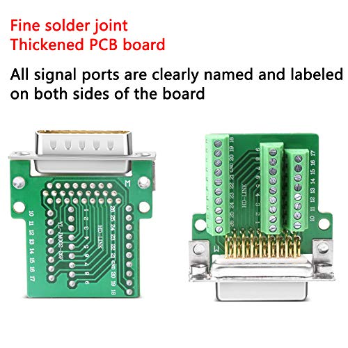 ANMBEST DB26 Breakout Connector, Solderfree RS232 D-SUB Serial to 26-Pin Port Terminal Male Adapter Pure Copper Core Gold Plated Connector with Case - Image 5