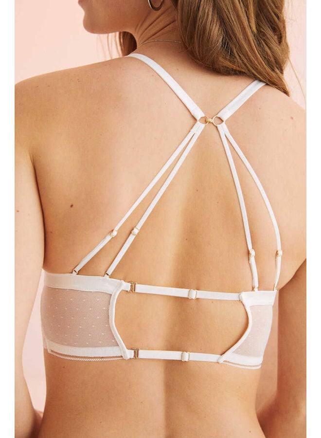 women'secret NATURAL Satin lace triangle bra  - Image 4