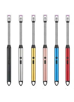 Generic lighter USB Type-C Rechargeable Electric Lighter with Safety Switch, Long Windproof Flameless Electronic Lighter for Candles, Grill, Gas Stove, Kitchen and Camping Refillable.  - Image 2