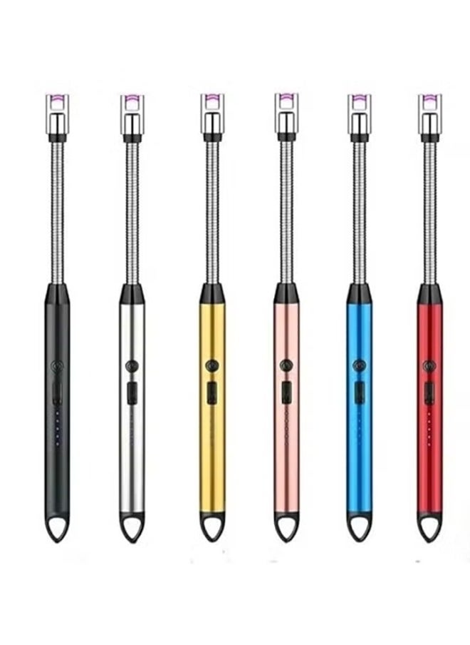 Generic lighter USB Type-C Rechargeable Electric Lighter with Safety Switch, Long Windproof Flameless Electronic Lighter for Candles, Grill, Gas Stove, Kitchen and Camping Refillable.  - Image 2