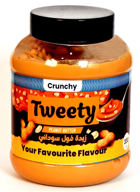 Tweety Peanut Butter Crunchy 330g, High Quality.