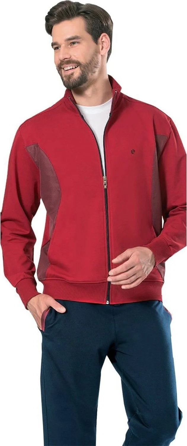 بيير كاردان 7000 Men's Tracksuit - Claret Red