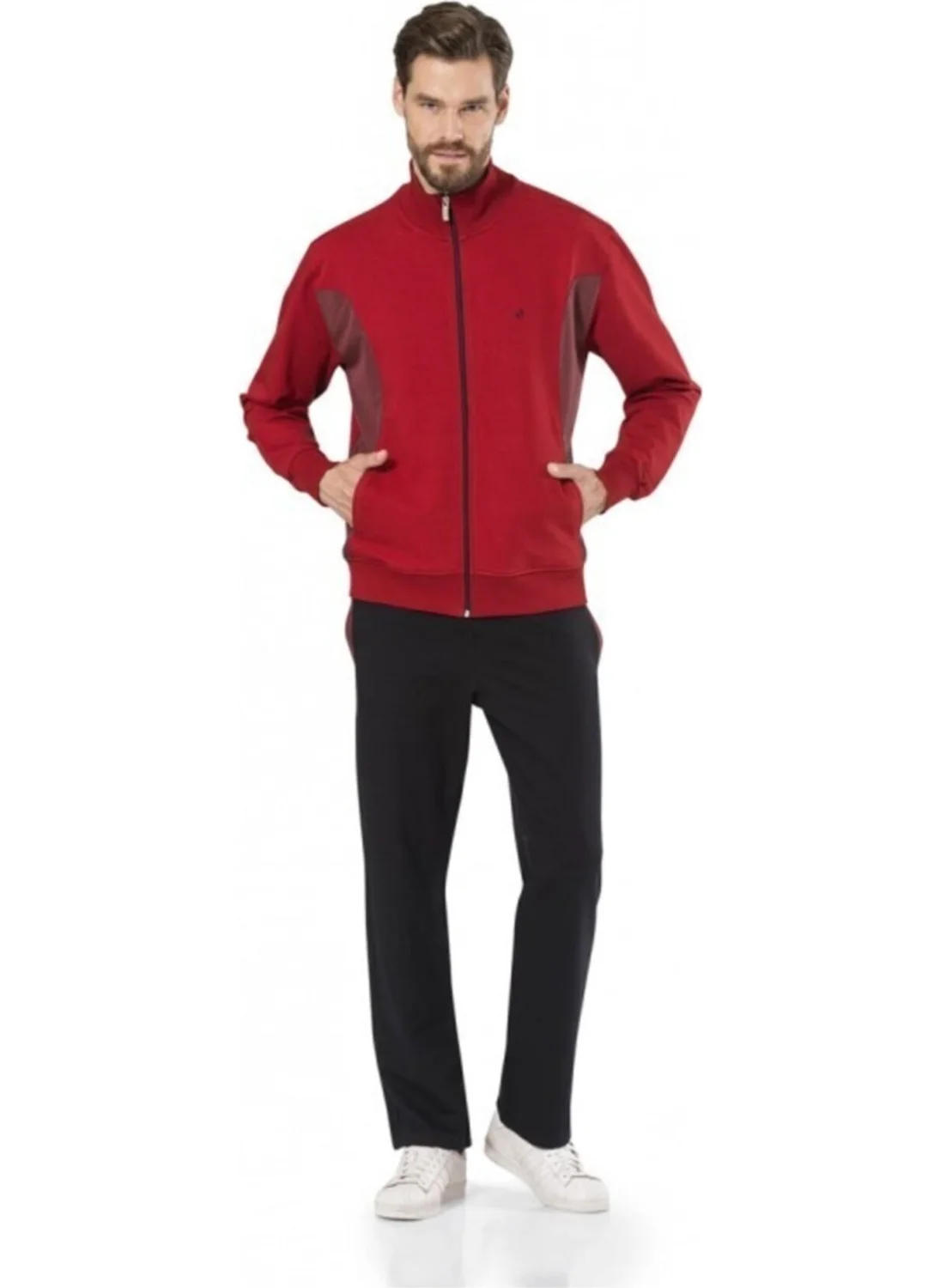 pierre cardin 7000 Men's Tracksuit - Claret Red