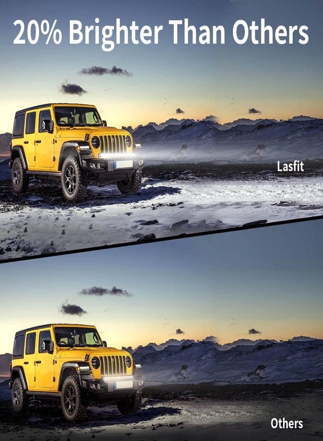 LASFIT شريط إضاءة LED من لاسفيت، 20 بوصة، بدون براغي، مقاوم للماء بمعيار IP67، مناسب للعمل على الطرق الوعرة، إضاءة موضعية وواسعة، متوافق مع سيارات جيب رانجلر، تاكوما/كامري/أكورد، فور رنر، فورد F-150/رينجر/إكسبلورر، ومركبات ATV وUTV. - Image 5