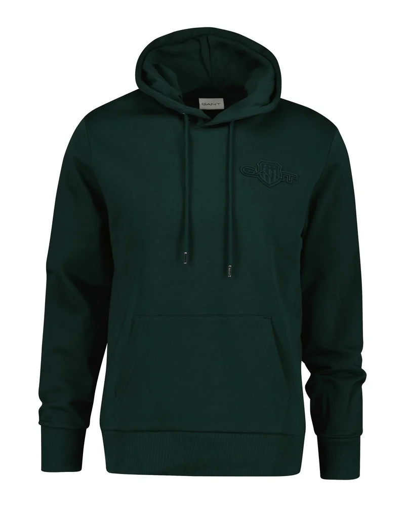 غانت Regular Tonal Shield Hoodie