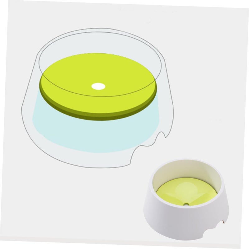 No-Spill Dog Water Bowl Pet Accessory for Dogs Cats Elevated Base Slow Feed Feature - Image 3