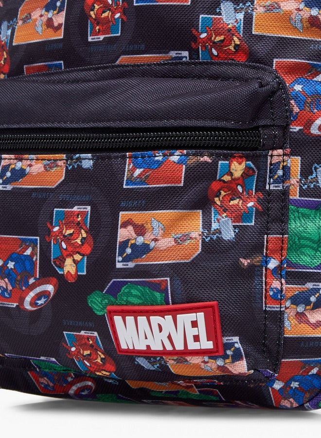 مارفل حقيبة ظهر مدرسية للأولاد بطبعة المنتقمون بأشرطة كتف قابلة للتعديل وإغلاق بسحاب - Image 5