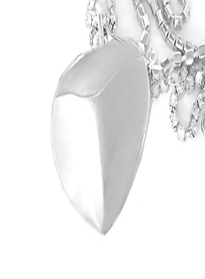 Shining Diva Valentine Gift by Shining Diva ROMANTIC Titanic Heart White Gold Plated Pendant Necklace For Girls and Women(sd6616np) - Image 5