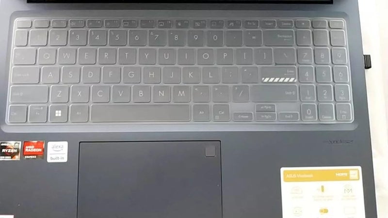 RAYA Silicone Keyboard Cover for ASUS Vivobook 15X OLED (K3504 / M3504) ASUS Vivobook S15 OLED (K3502 / K5504 / S3502 / S5504) & Vivobook 15 OLED (X1502 / X1504) Laptops (Transparent Silicone) - Image 4