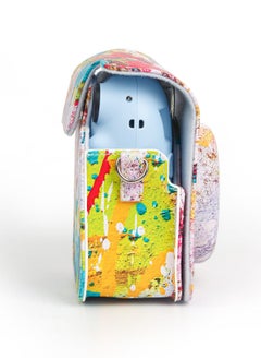 Excefore Protective Camera Case Compatible with Fuji Mini 12 Instant Camera, Amazing Colorful Instax Mini 12 Camera Case, Small PU Leather Carry Case with Adjustable Shoulder Strap - Abstract Painting  - Image 5
