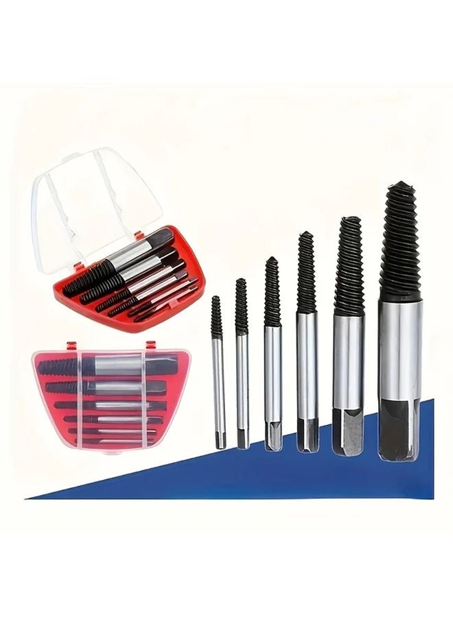 5pcs Metal Drill Bit Extractor Kit For Damaged Screw Broken Bolt And Water Pipe Removal - Image 3