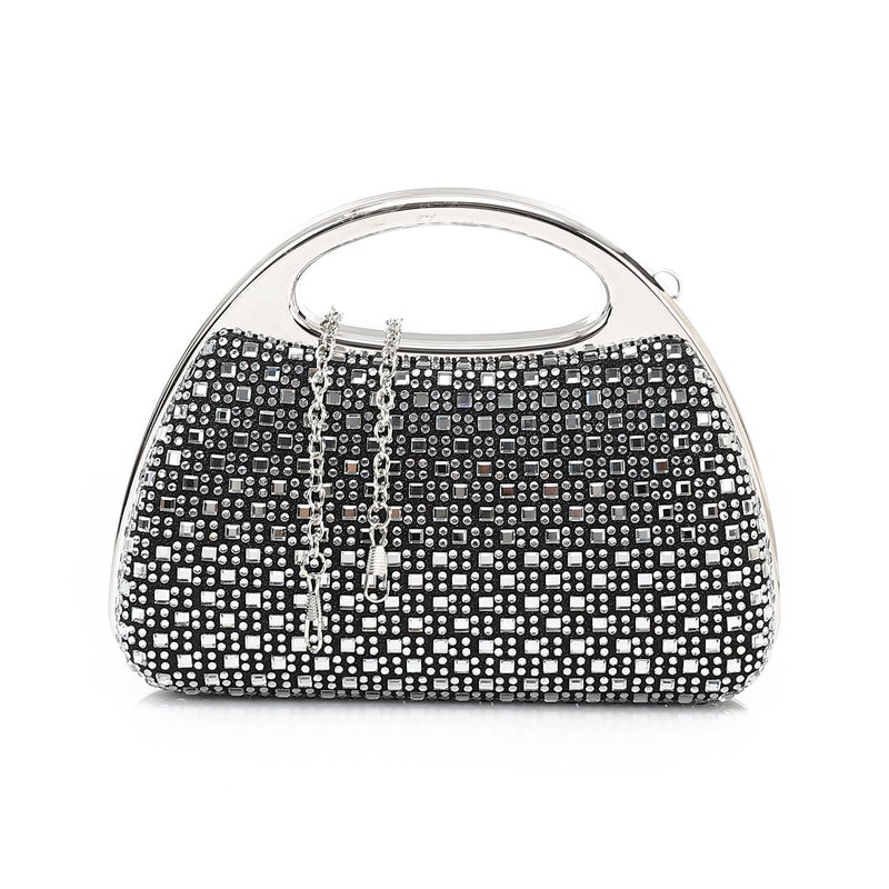 Mr.joe Crystal Embellished Top Handle Clutch - Image 1