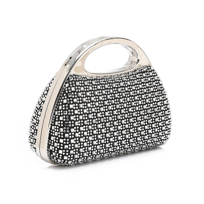 Mr.joe Crystal Embellished Top Handle Clutch - Image 2