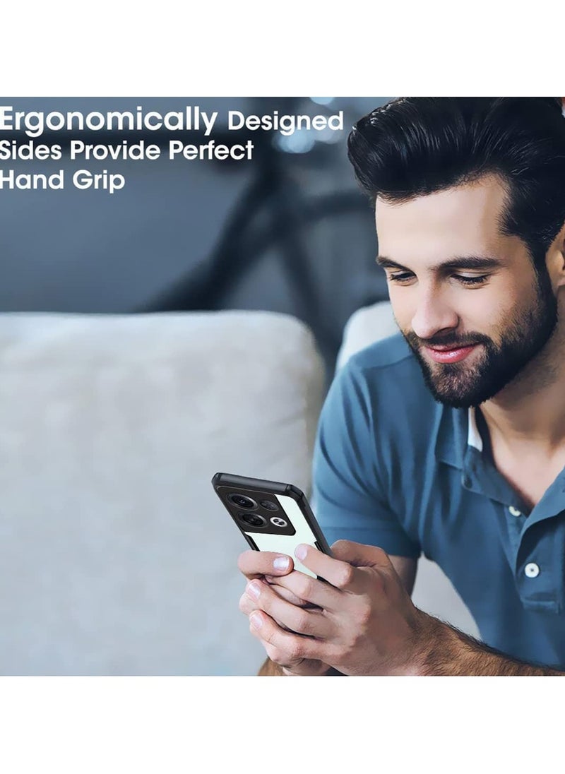ماركة غير محددة تنطبق على أوببو رينو 8 برو / رينو 8 برو زائد 5G الهاتف المحمول حالة الغطاء ، رقيقة جدا وخفيفة الوزن الغطاء ، لينة تبو الوفير + الاكريليك الغطاء الخلفي الشفاف  - Image 5