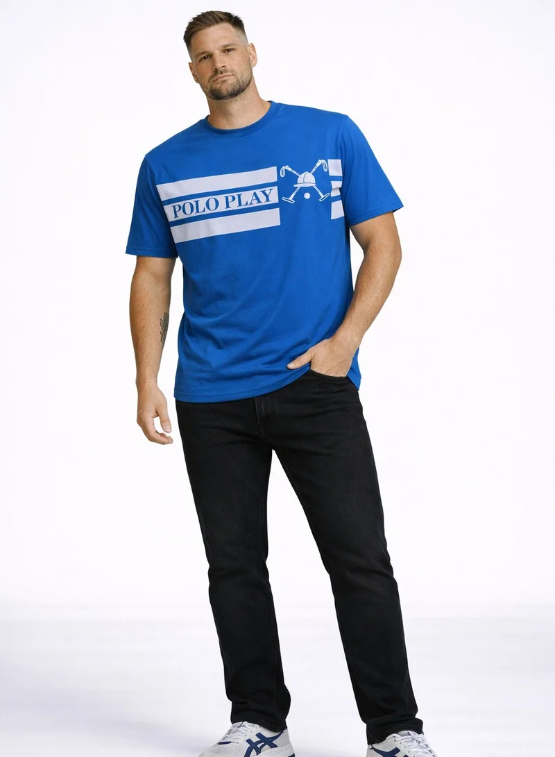 Polo Play Mens Graphic T-shirt -BLUE