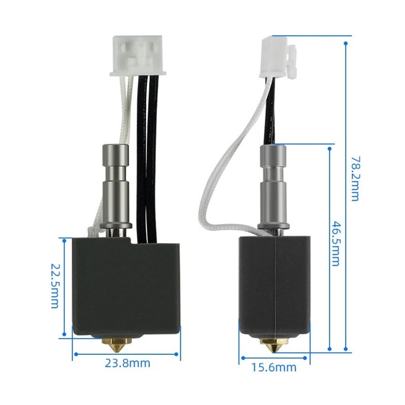 Hardened Steel 0 4mm Hot End Extrusion Head Kit Compatible with Kobra S1 3D Printer - Image 4