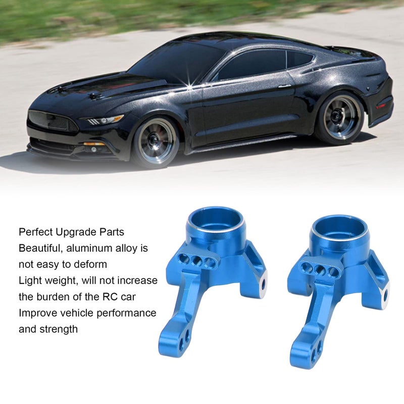 Aluminum Alloy Steering Cup Knuckle Arm Blue Upgrade for 1 10 RC Car - Image 3