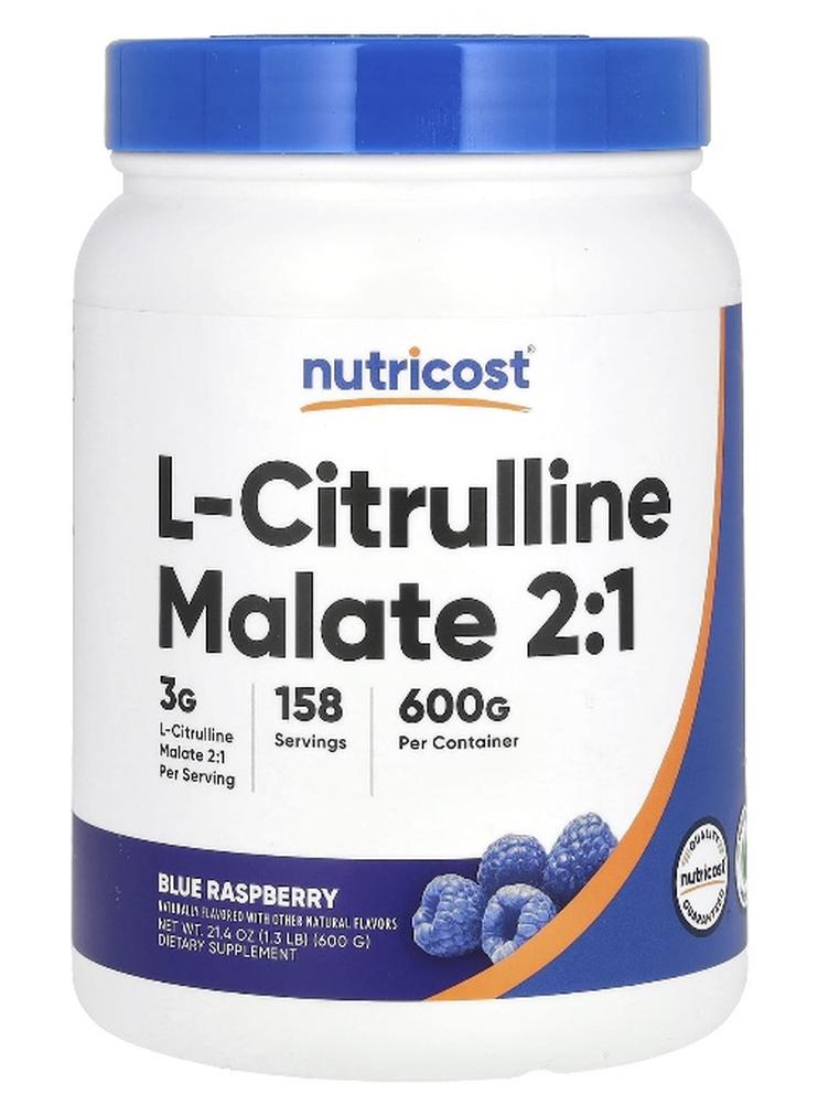 نوتريكوست، إل-سيترولين ماليت 2:1، توت أزرق، 21.4 أونصة (600 جرام)