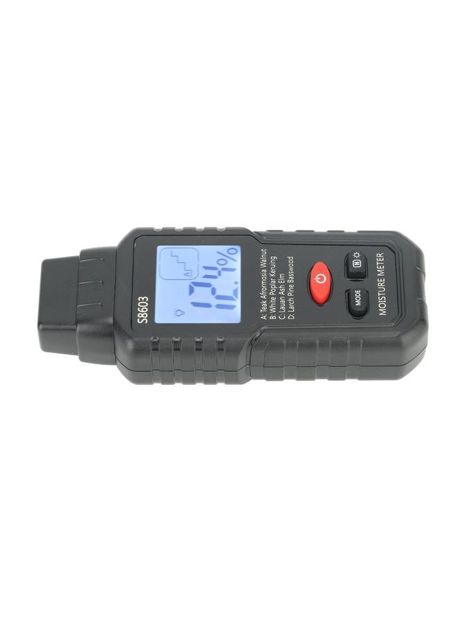 Thoraya - Digital Wood Moisture Meter ABS Wood Humidity Tester Light Weight Timber Damp Detector for Home Garden Yard - Image 1