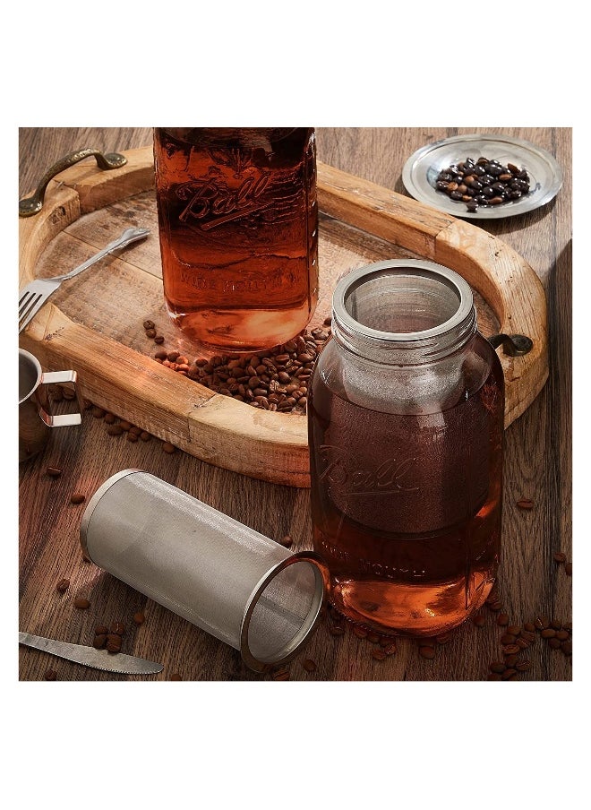 Generic - Cold Brew Coffee Filter Coffee Filter Reusable Mesh Coffee Filter For Wide Mouth Canning Jar And Iced Tea Maker - Image 1
