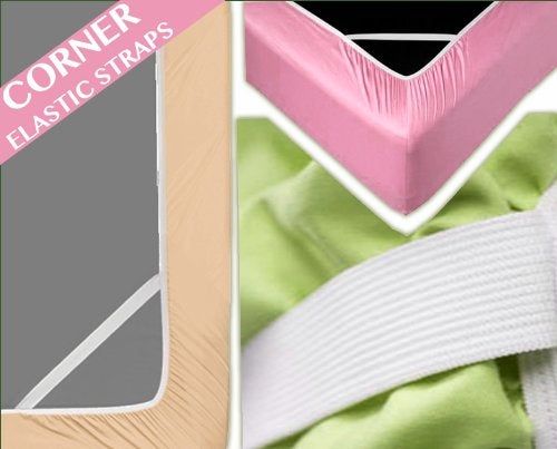 Clara Clark 2000 Series Bed Sheet Sets - Stay fit on mattress with elastic straps at corners - Queen, Charcoal Stone Gray - Image 4