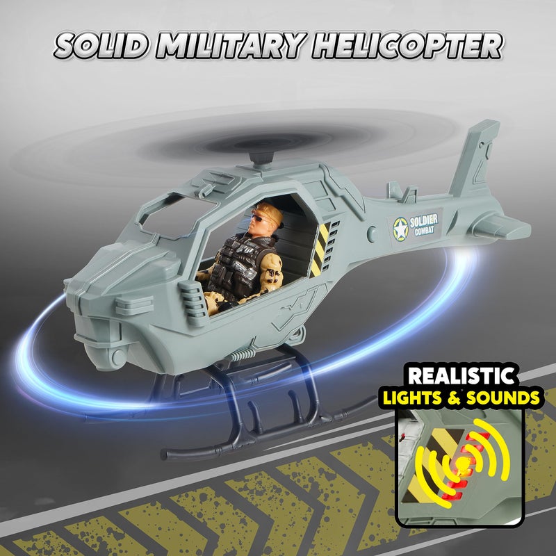 JOYIN Military Base Toys Set Including Army Vehicles, Army Men Action Figures and Weapon Gear Accessories Military Combat Toys - Image 4